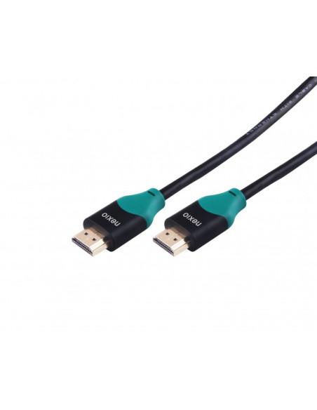 Cablu HDMI, V2.0, tata-tata, 4K@60hz, 1080P, High Speed Ethernet, contacte aurite, 1.5m, Negru, Nexio "NX-VN-HD40-1.5M"