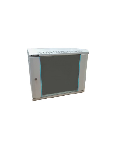 Rack 9U 600x450, montare pe perete, usa din...