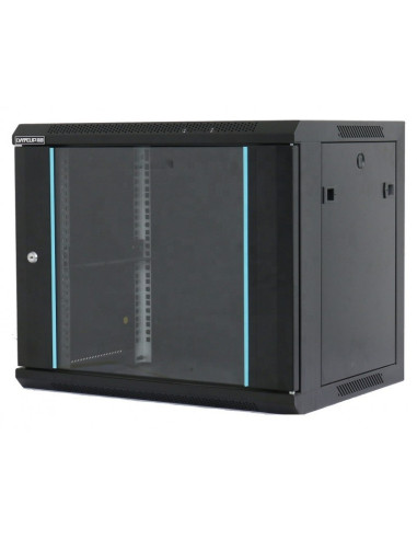 Rack 18U 600x600, montare pe perete, usa din...