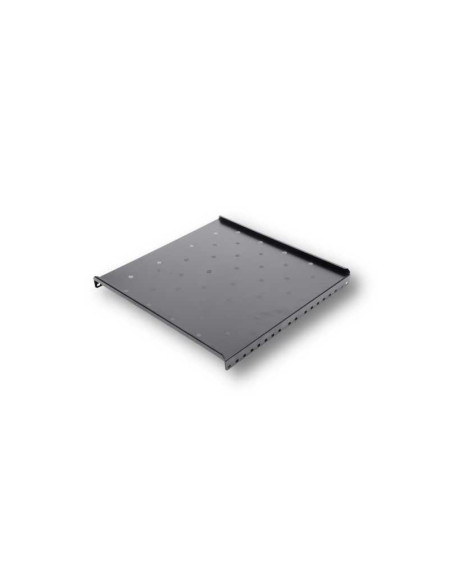Raft fix 19", 1U, 300mm, fixare fata in 2 puncte, sarcina 30kg, culoare gri RAL 7035 - DATEUP "9801130400"