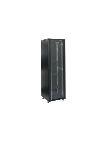 Rack 18U 600x600, montare pe podea, usa din...