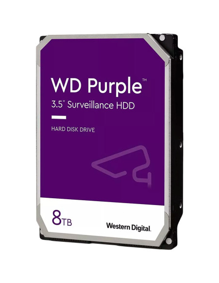 HDD Video Surveillance WD Purple 8TB CMR, 3.5, 256MB, 5640 RPM, SATA, TBW: 180 "WD85PURZ"