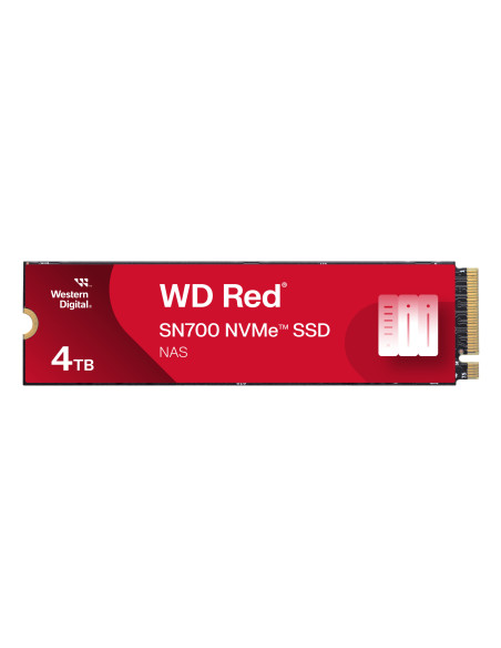 WD Red SSD SN700 NVMe 4TB M.2 2280 PCIe Gen3 8Gb/s internal drive for NAS devices "WDS400T1R0C-68BDK0"