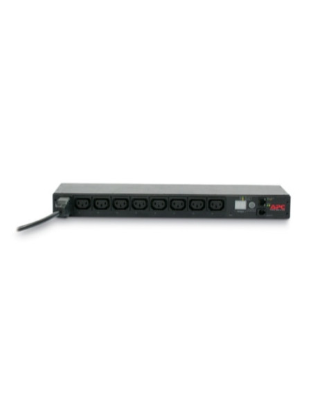 PDU APC, 1U pt. rack 19 inch, 8 prize IEC, intrare IEC, max 16 A, cablu 2.5 m, negru, "AP7921B"