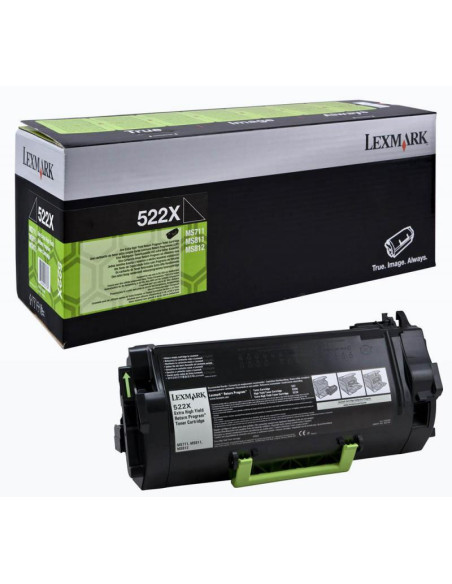 Toner Original Lexmark Black, 52D2X0E, pentru MS811 MS812, 45K, , "52D2X0E"