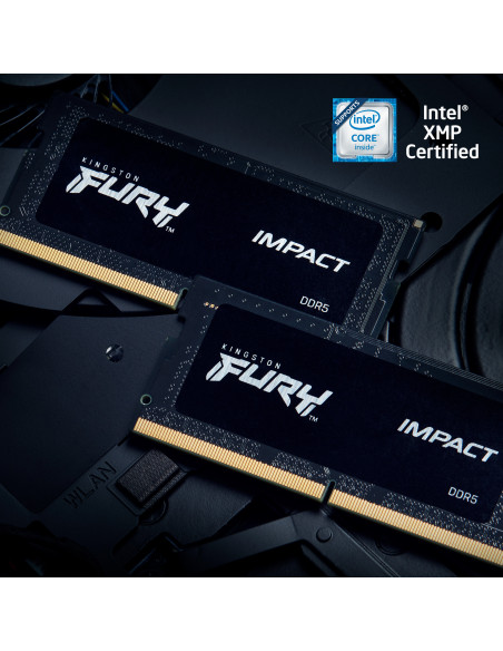 Memorii laptop SO-DIMM Kingston Fury Impact, 32GB, DDR5-6400MHz, CL38 "KF564S38IBK2-32"