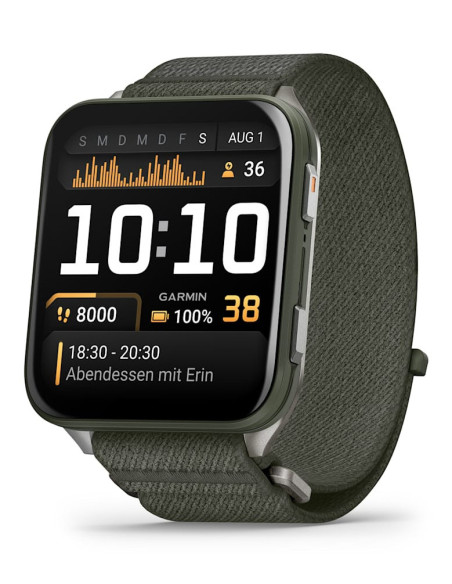 Smartwatch Venu X1 Moss with Titanium Caseback and Moss ComfortFit Nylon Band "010-02980-03"