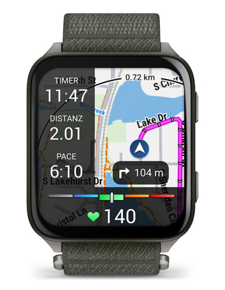 Smartwatch Venu X1 Moss with Titanium Caseback and Moss ComfortFit Nylon Band "010-02980-03"