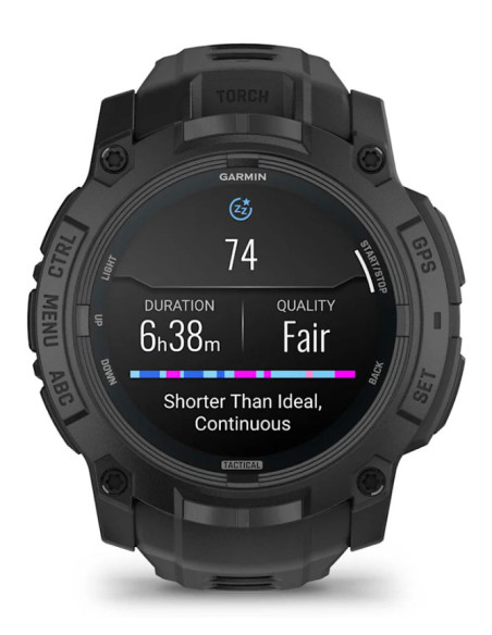 Smartwatch Instinct 3 50 mm AMOLED Tactical Edition Black with Black Band "010-03020-50"