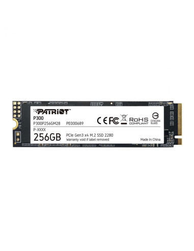 SSD PATRIOT, P300, 256 GB, M.2, PCIe Gen3.0 x4,...