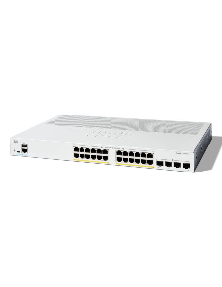 Switch Cisco Catalyst C1200-24P-4G, 24 porturi RJ-45, 4 porturi SFP, PoE+, 1U (Alb) "C1200-24P-4G"
