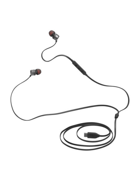 Casti In-Ear cu fir Tune 310C Pure Bass Hi-Res USB-C Negru "JBLT310CBLK"