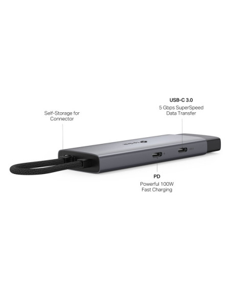 DOCKING STATION TP-Link, porturi USB: USB 3.0x2 + USB-C PDx1, USB-C x 1, 1 x HDMI, conectare prin USB Type-C, lungime cablu 10 c