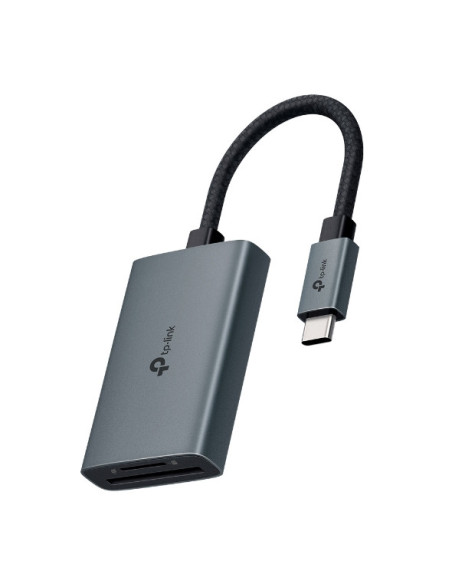 CARD READER extern TP-Link, interfata USB Type-C, citeste/scrie: SD si microSD, suporta carduri maxim 1 TB, lungime cablu 15 cm,