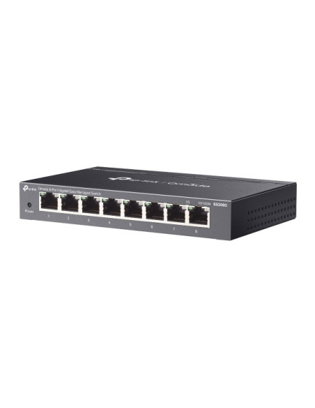 SWITCH TP-Link Easy Managed, 8-Porturi Gigabit RJ-45, metalic "ES208G"