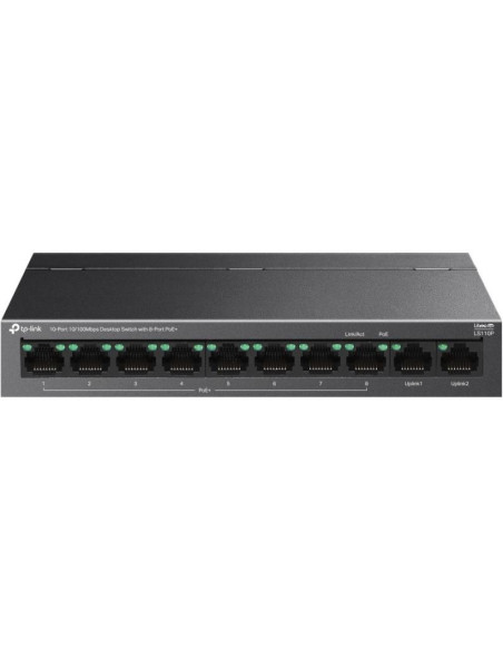 SWITCH TP-LINK 10-Port 10/100Mbps Desktop Switch cu 8-Port PoE+, carcasa metalica "LS110P"