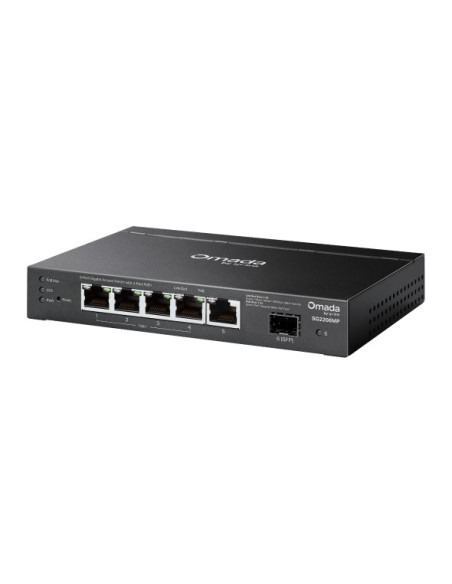 Switch POE TP-Link, 6-Port Gigabit Smart Switch cu 4-Port Gigabit PoE+, 63 W PoE Budget, "SG2206MP"