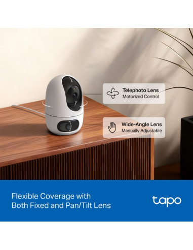 CAMERA IP TP-LINK, wireless, pan/tilt, dual...