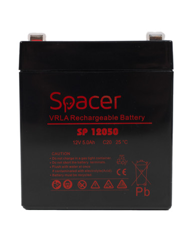 ACUMULATOR UPS SPACER 12V / 5Ah, dimensiuni:...