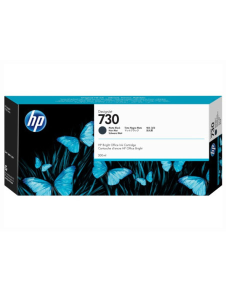 Cartus Cerneala Original HP Matte Black, nr.730, pentru Designjet T1600 Designjet T1700 Designjet T2600, 300ml, , "P2V71A"