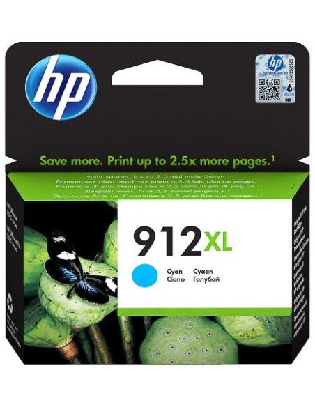 Cartus Cerneala Original HP Cyan, Nr.912XL, pentru OfficeJet 8013 8023, 825, , "3YL81AE"