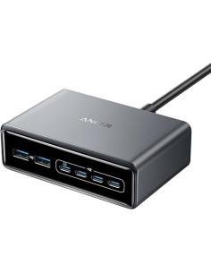 Alimentator retea Anker, 200W, GaN, 4 x USB-C, 2 x USB-A,...