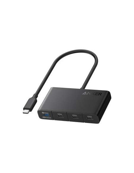 HUB Anker, 4-in-1, USB-C x 4 porturi, incarcare prin USB Type-C, viteza 10 Gbps, conectare prin USB-C, 100W PD in, 85W PD out, g