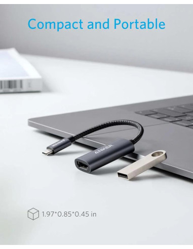 Adaptor video Anker, USB Type-C la HDMI(M),...