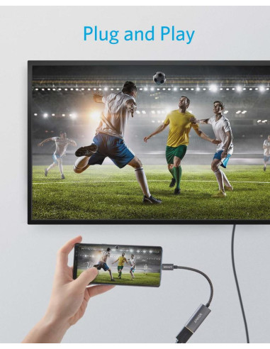 Adaptor video Anker, USB Type-C la HDMI(M),...