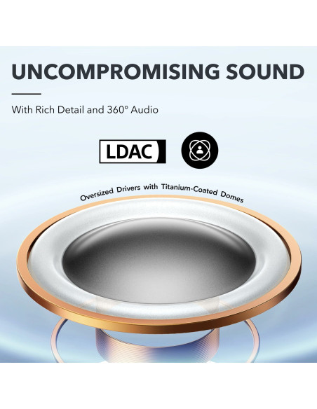 Casti Anker "Soundcore AeroFit Pro", Over-Ear, utilizare sport si multimedia, Bluetooth 5.3, 4 x mic, durata baterie pana la 46