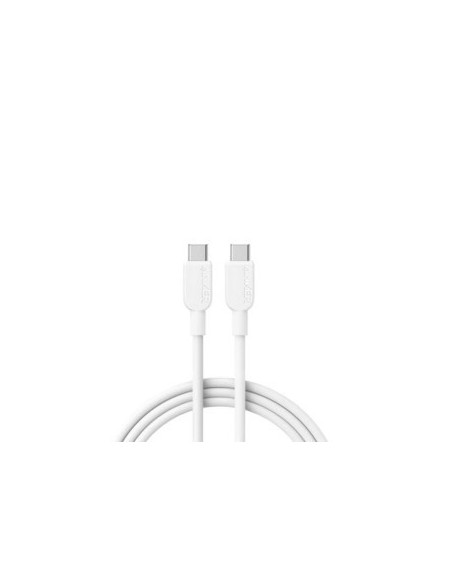 Cablu alimentare si date Anker, USB Type-C (T) la USB Type-C (T), 0.9m, 480 Mbps, 240W, braided, alb, "A81D5H21" -0194644173524