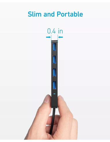 HUB Anker, 4-in-1, USB 3.0 x 4 porturi,...