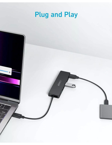 HUB Anker, 4-in-1, USB 3.0 x 4 porturi,...
