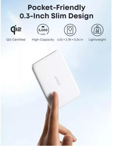 POWER BANK Anker "Nano" 5.000 mAh, 15W MagGo,...