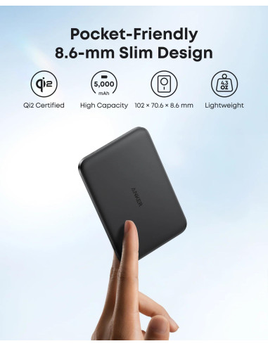 POWER BANK Anker "Nano" 5.000 mAh, 15W MagGo,...