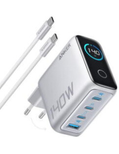 Alimentator retea Anker, 140W, fast charge, 3 x USB-C, 1...