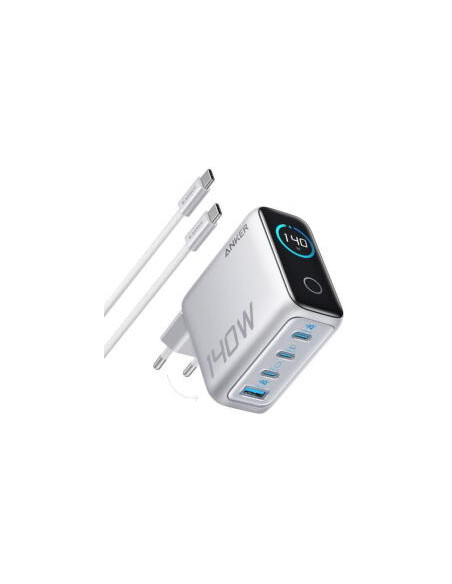Alimentator retea Anker, 140W, fast charge, 3 x USB-C, 1 x USB-A, argintiu, "B2697G41" - 0194644289607
