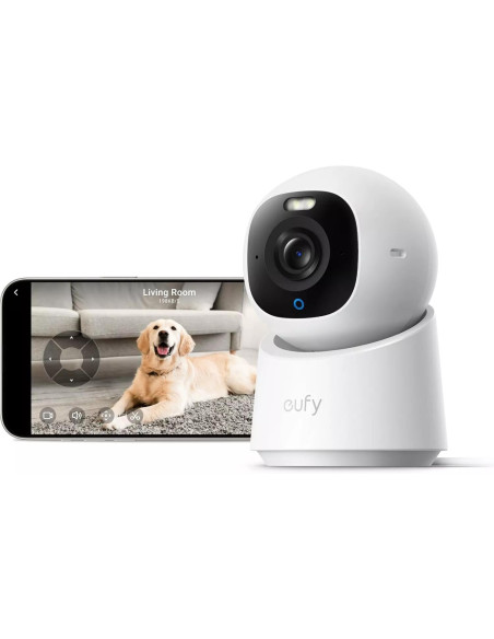 Camera supraveghere video indoor eufy E30 4K UHD, 360, AI, Night Vision Color, Alb "T8417321" - 0194644296896