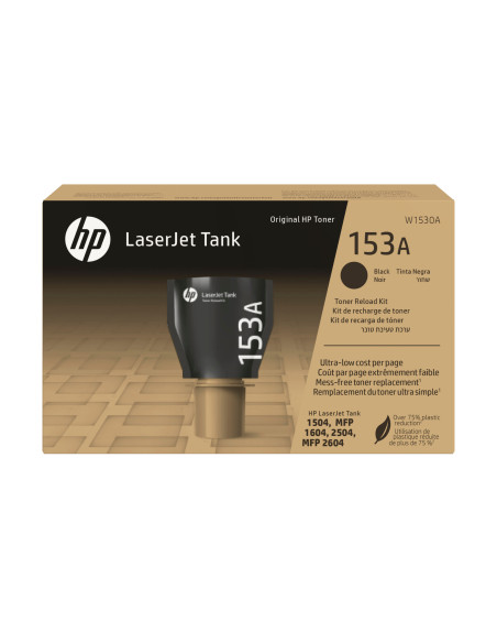 Toner Original HP Black, nr.153A, pentru LaserJet Tank 2504dw LaserJet Tank MFP 2604sdw, 2.5k, incl.TV 1.2incl.TV "W1530A"