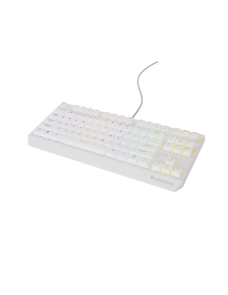 Tastaturi GENESIS Tastatura Genesis Thor 230 TKL R alb