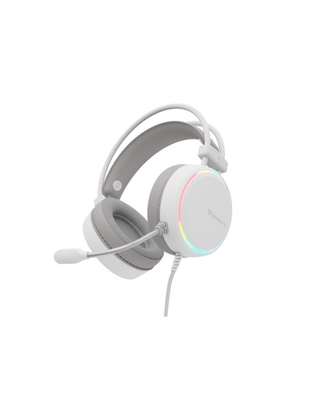 Casti audio GENESIS Casti cu fir Genesis Neon 613 G2 alb